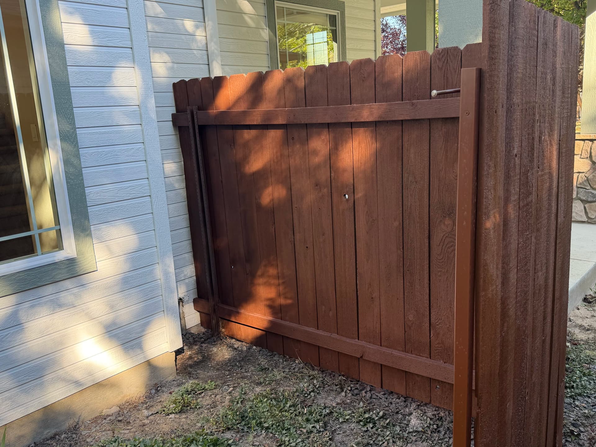 Gallery photos for Wood Fence Staining That Actually Protects the Wood: Image #2