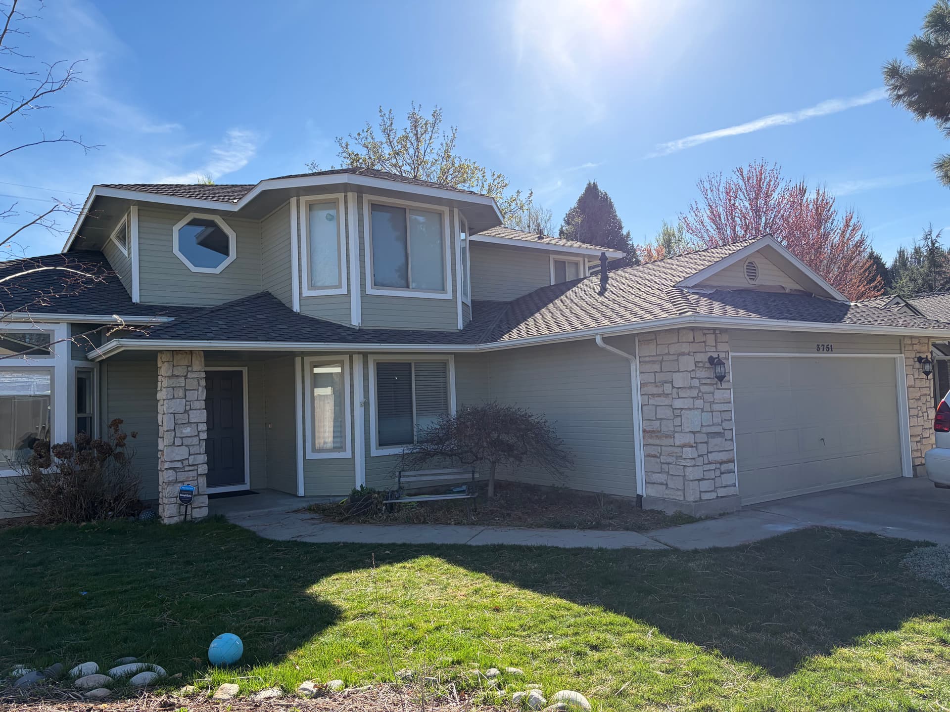 Gallery photos for Exterior Painting That Gives a Two-Story Home New Life: Image #1