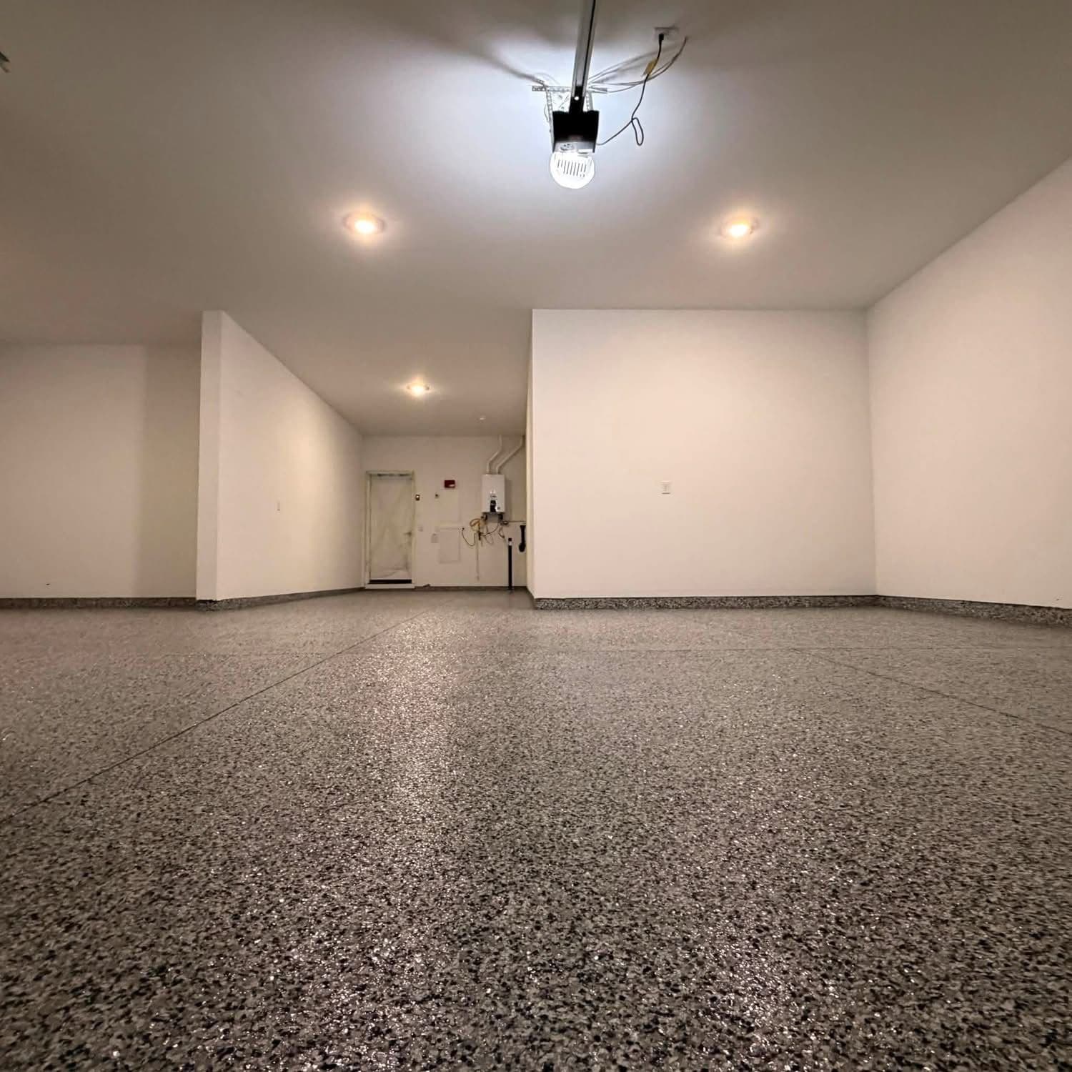Gallery photos for Full Garage Refinish with Flake Epoxy Floors: Image #1