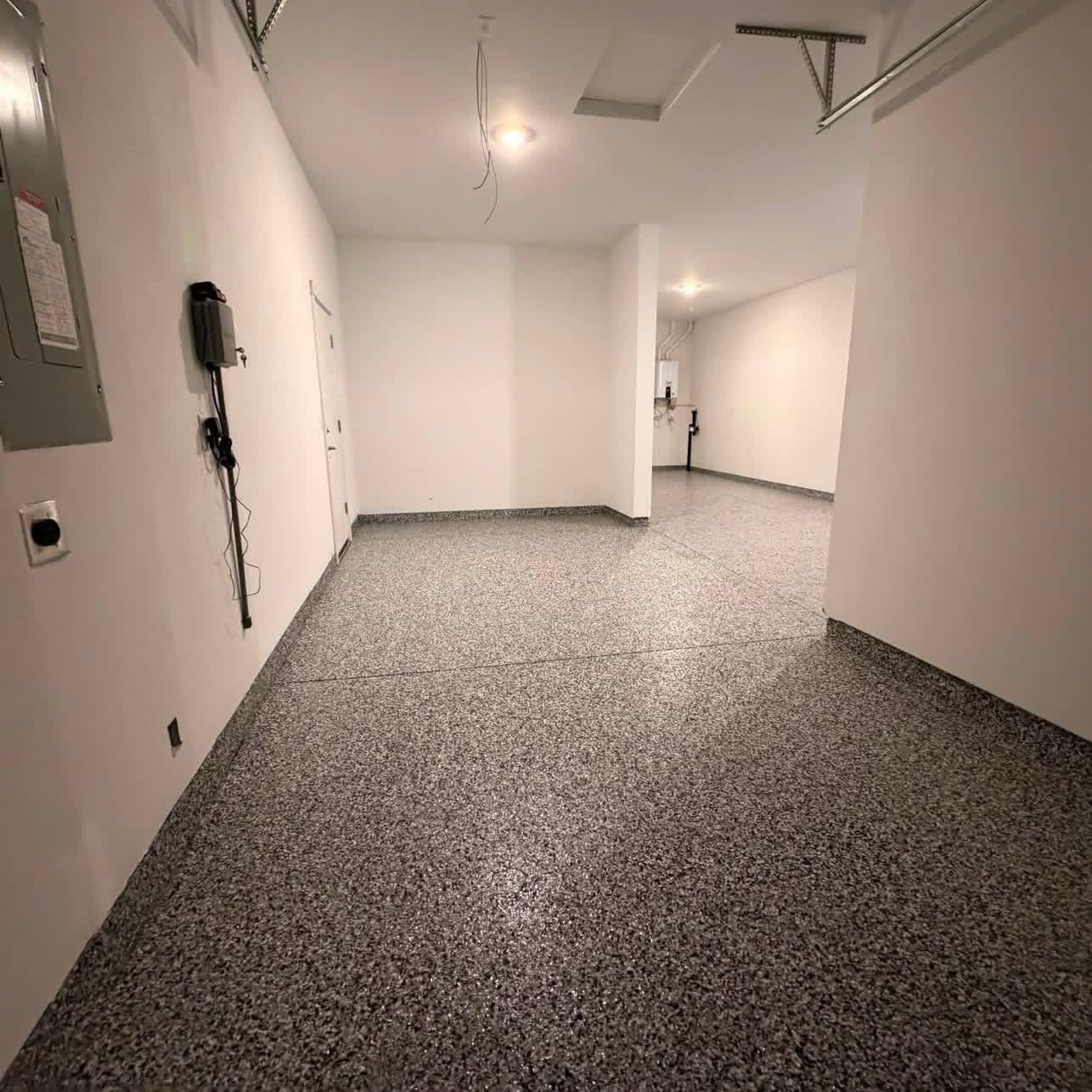 Gallery photos for Full Garage Refinish with Flake Epoxy Floors: Image #2